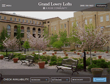 Tablet Screenshot of grandlowrylofts.com